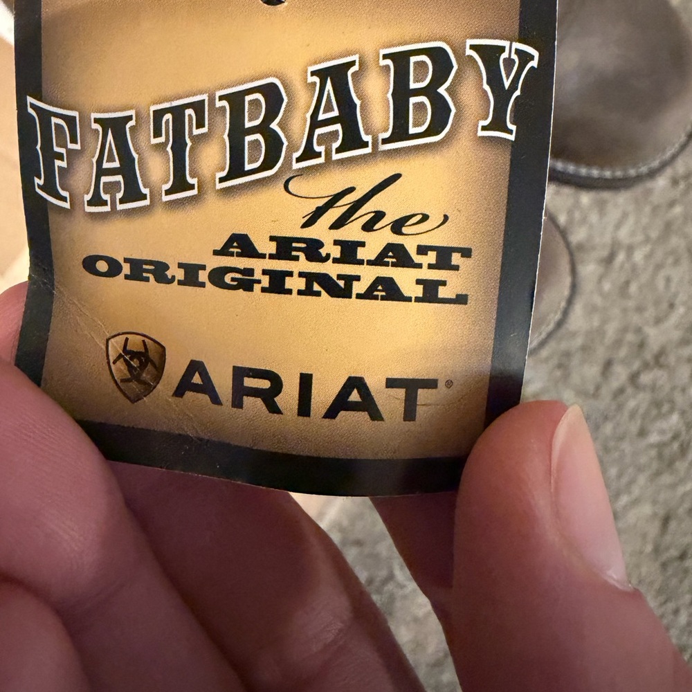 Ariat Fatbaby Boots in Brown and Pink - Picture 5 of 7